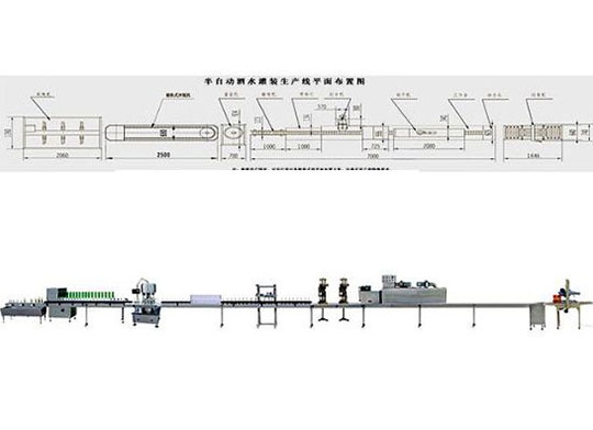 半自动酒水灌装生产线